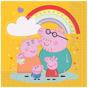 16 tovaglioli di Peppa Pig