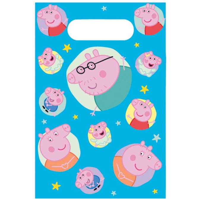 8 sacchetti regalo di Peppa Pig