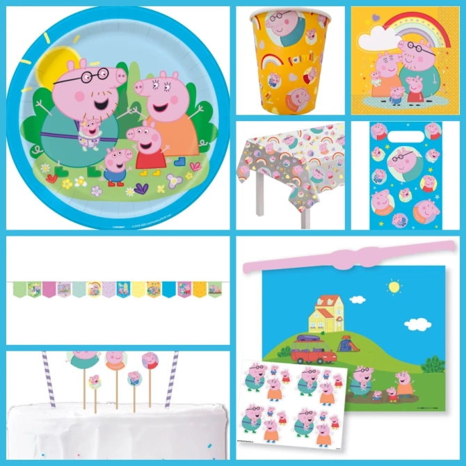 Scatola maxi per feste di Peppa Pig 