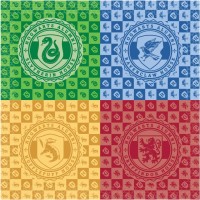Contiene : 1 x 16 tovaglioli delle Case di Harry Potter