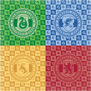 16 tovaglioli delle Case di Harry Potter