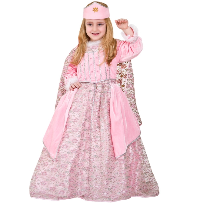 Costume Principessa Velluto Rosa Luxury 