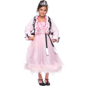 Costume Principessa del Ballo Rosa Luxury 5-6 anni