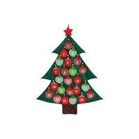 Calendario dell'Avvento - Albero di Natale in feltro