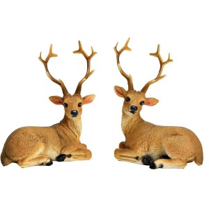 Decorazione  Cervo in poliuretano  Marrone
