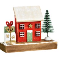 Decorazione - Casa di Natale in legno