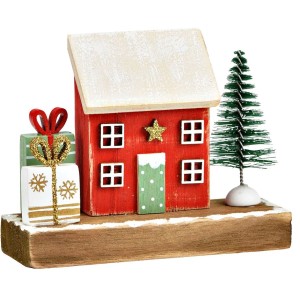Decorazione - Casa di Natale in legno