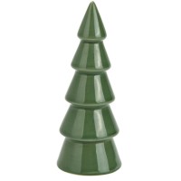 Decorazione natalizia - Albero di Natale in ceramica verde - 16 cm