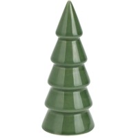 Decorazione natalizia - Albero di Natale in ceramica verde - 13 cm