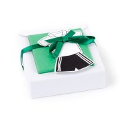 2 scatole per confetti con adesivo Maglia da calcio