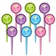 10 toppers Cocktail 4 colori