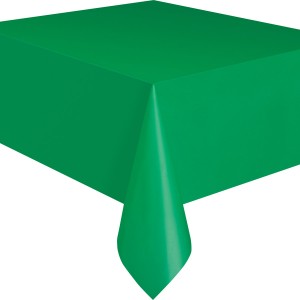 Tovaglia verde smeraldo tinta unita - plastica