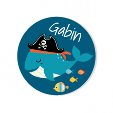 Badge da personalizzare - Pirata Ahoy!