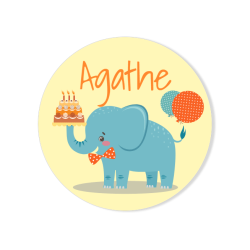 Badge da personalizzare - Jungle Happy Birthday. n1