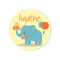 Badge da personalizzare - Jungle Happy Birthday images:#1