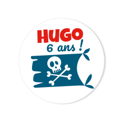 Badge da personalizzare - Pirata. n1