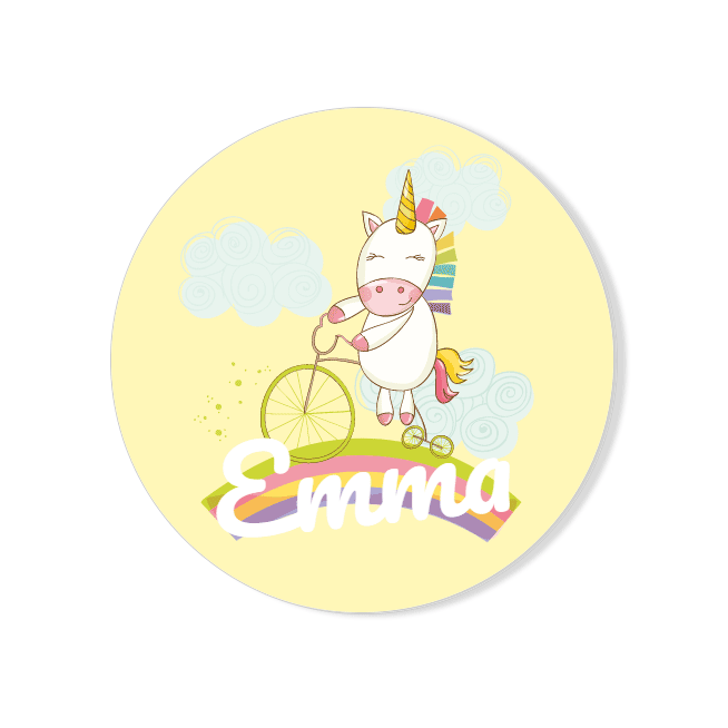 Badge da personalizzare - Unicorno Baby 