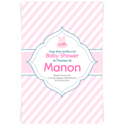 Invito da personalizzare - Baby Shower Bambina. n�3