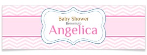 Striscione personalizzato - Baby Shower Bambina