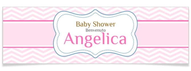 Striscione personalizzato - Baby Shower Bambina 