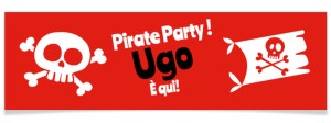 Striscione personalizzabile - Festa dei pirati