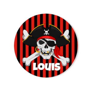 Badge da personalizzare - Teschio pirata