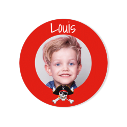 Badge da personalizzare - Foto della festa dei pirati. n1