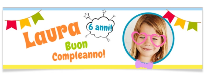 Striscione personalizzabile - Photo Booth Bambina 