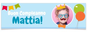 Striscione personalizzabile - Photo Booth Bambino