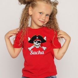 T-shirt da personalizzare - Teschio Pirata. n4