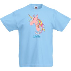 T-shirt da personalizzare - Testa di unicorno. n1