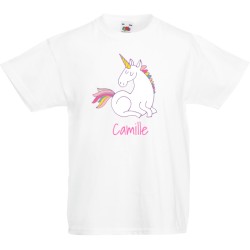 T-shirt da personalizzare - Unicorno Bianco. n2