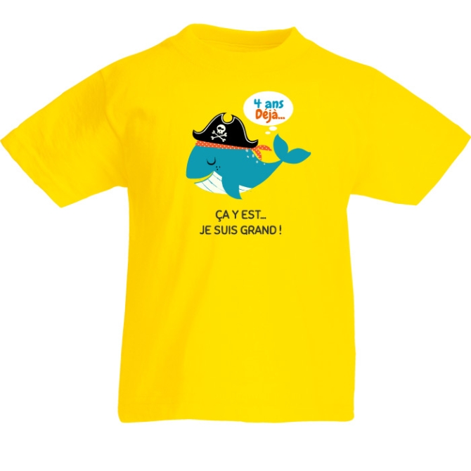 T-shirt da personalizzare - Balena Ahoy! 