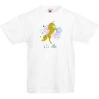 T-shirt da personalizzare - Unicorno dorato
