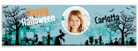 Striscione personalizzato - Silhouette di Halloween foto