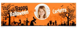 Striscione personalizzato - Silhouette di Halloween foto. n1