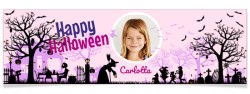 Striscione personalizzato - Silhouette di Halloween foto. n2