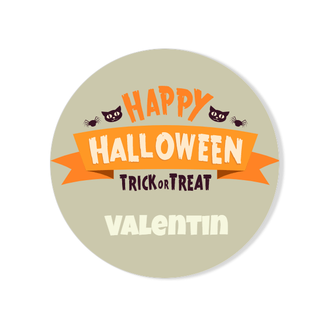 Badge da personalizzare - Happy Halloween 