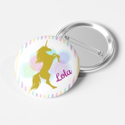 Badge da personalizzare - Unicorno. n1