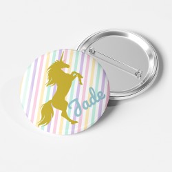 Badge da personalizzare - Unicorno. n3