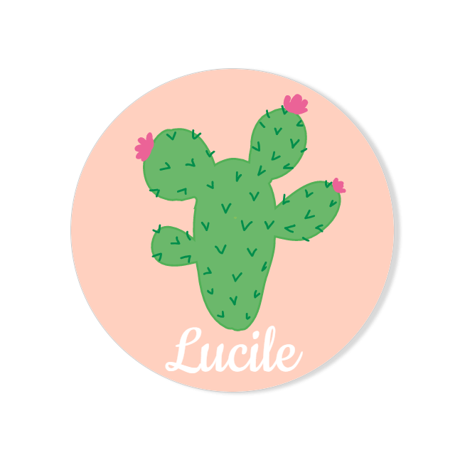 Badge da personalizzare - Cactus 