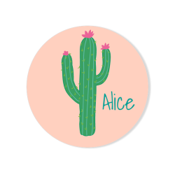 Badge da personalizzare - Cactus. n°1