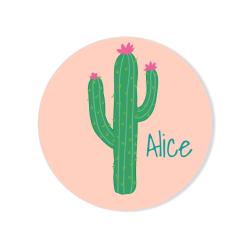 Badge da personalizzare - Cactus. n1