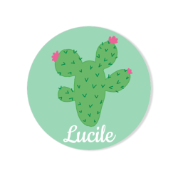 Badge da personalizzare - Cactus. n°2