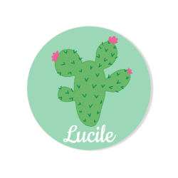 Badge da personalizzare - Cactus. n2