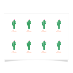 8 tatuaggi da personalizzare - Cactus. n°1