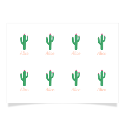 8 tatuaggi da personalizzare - Cactus. n1