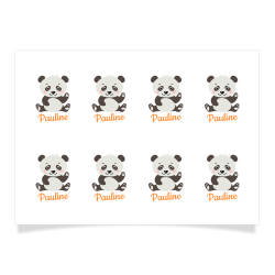 8 tatuaggi da personalizzare - Panda. n1