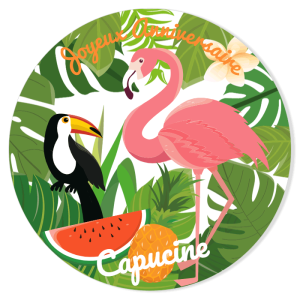 Fotocroc da personalizzare - Tropical Flamingo