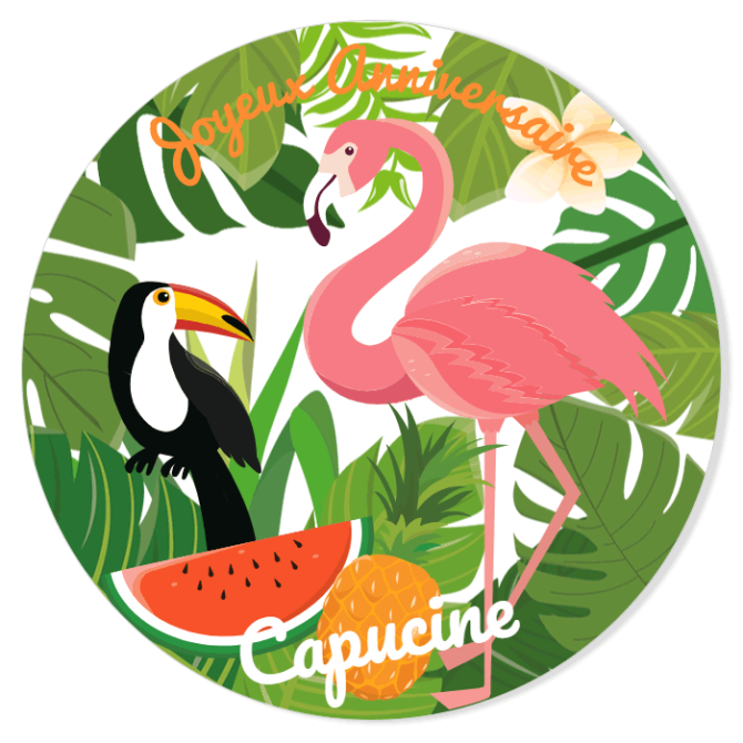 Fotocroc da personalizzare - Fenicottero Tropicale 
